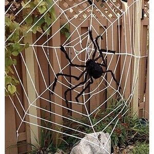 Halloween Giant Spider 59” Decorations Fake Large Spider Party